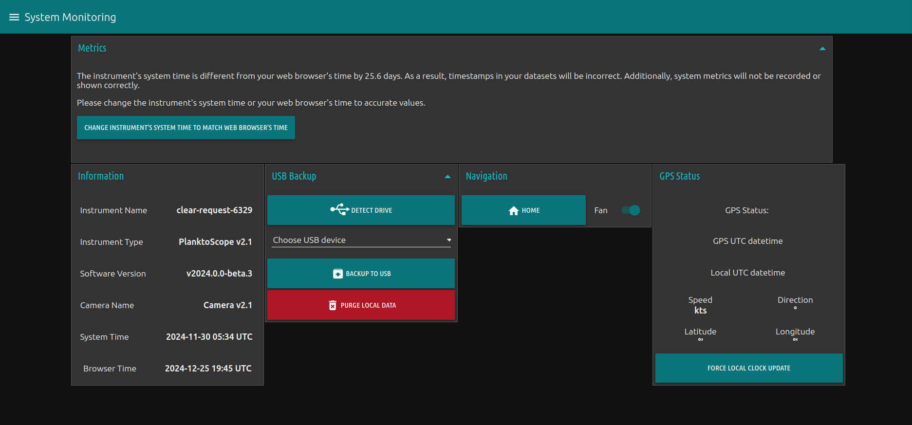 System Monitoring time-adjustment prompt